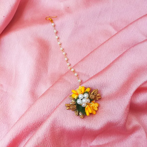 Yellow_&_Gold__Sakina_Fabric_Flower_Jewellery__For_Girls_&_Women