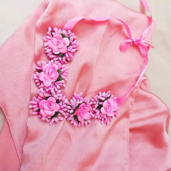 Pink_Silk__Sharmila_Fabric_Flower_Jewellery__For_Women