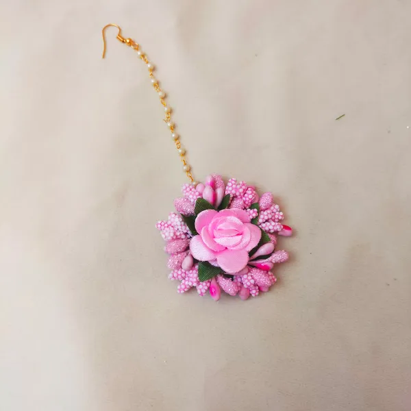 Pink_Silk__Sharmila_Fabric_Flower_Jewellery__For_Women