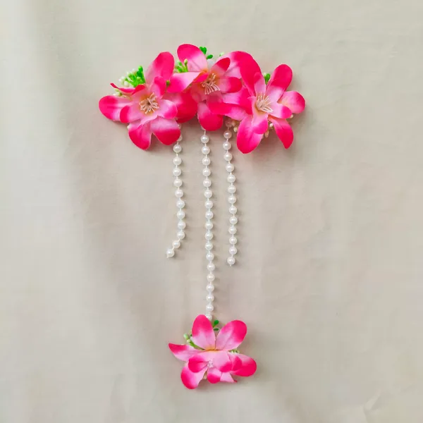 Baby_Pink__Prerna_Fabric_Hair_Brooch_For_Girls_&_Women