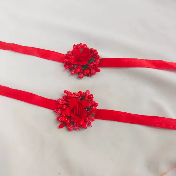 Red__Saachi_Fabric_Flower_jewellery_For_Women