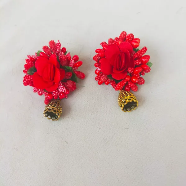 Red__Saachi_Fabric_Flower_jewellery_For_Women