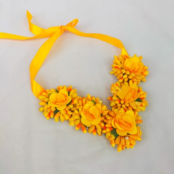 Yellow__Shreya_Fabric_Flower_jewellery_For_Women
