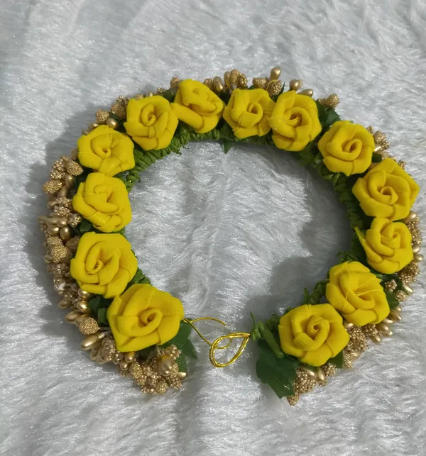 Yellow__Bethany_Fabric_Hair_Brooch_For_Girls_&_Women