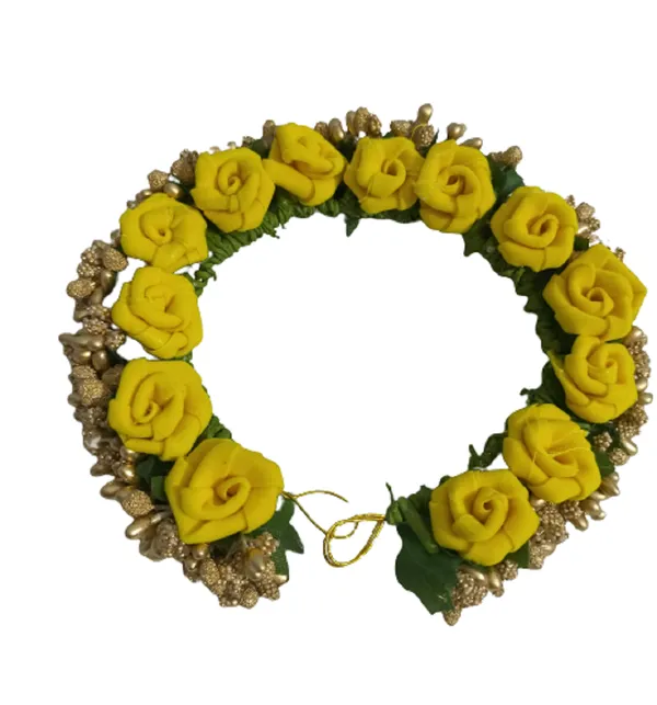Yellow__Bethany_Fabric_Hair_Brooch_For_Girls_&_Women
