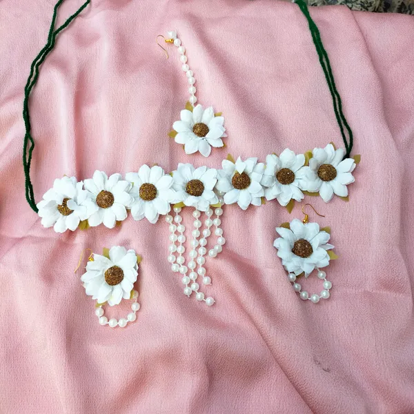 White__Avni_Fabric_Floral_Jewellery_For_Women