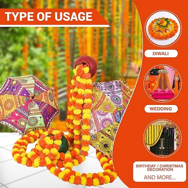 KALINDI__Yellow_Orange_Artificial_Marigold_Mala_for_Home_Decoration