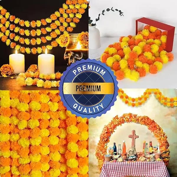 KALINDI__Yellow_Orange_Artificial_Marigold_Mala_for_Home_Decoration