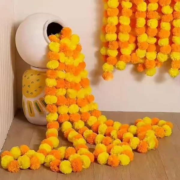 KALINDI__Yellow_Orange_Artificial_Marigold_Mala_for_Home_Decoration