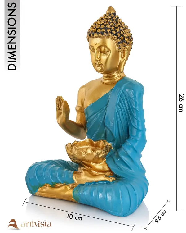 Ashirwad_Blue_Buddha_Statue