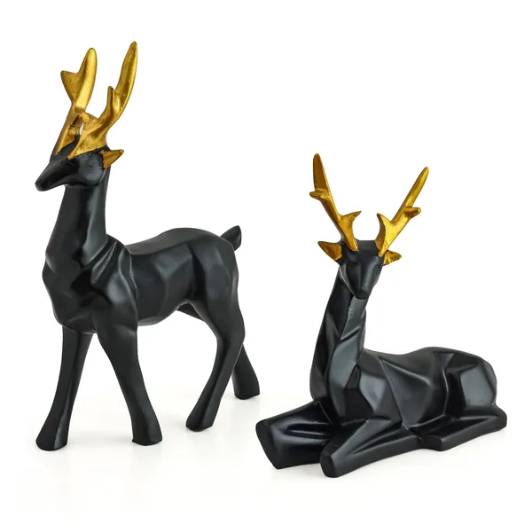 Black_Resin_Deer_Geometric