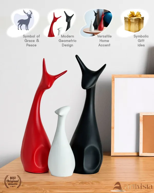 Ceramic_Deer_Family_Showpiece_Multicolor