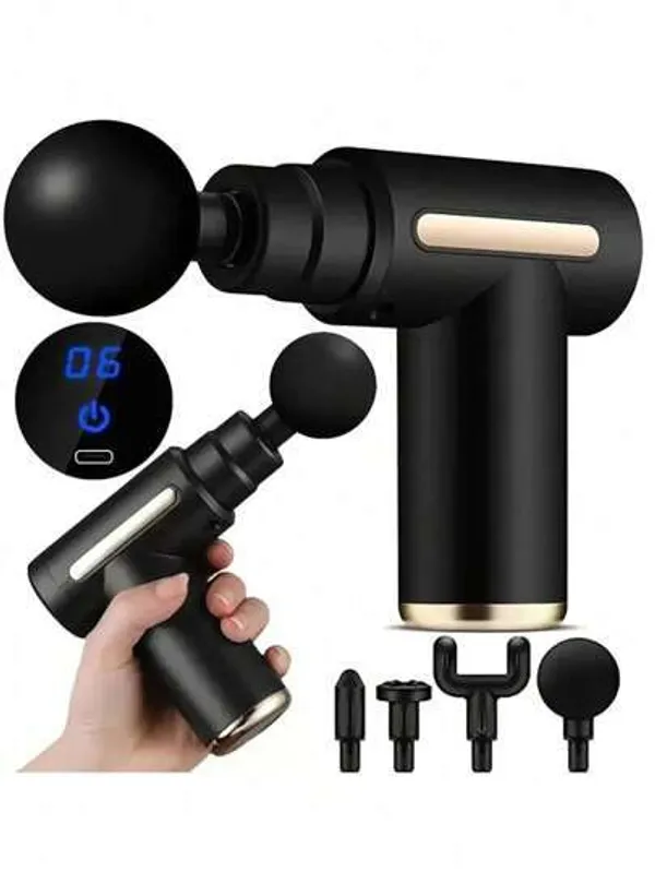 New_Portable_Mini_Massage_Gun_Deep_Tissue_6_Speeds_Handheld_Muscle_Corded_Electric_Massager_with_4_Massage_Heads_1800mAh_Battery_Type-C_Charging_(Multi)