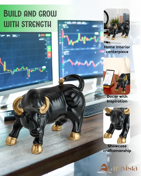 Share_Market_Black_&_Gold_Resin_Bull_Statue_for_Traders_&_Stock_Market_Lovers