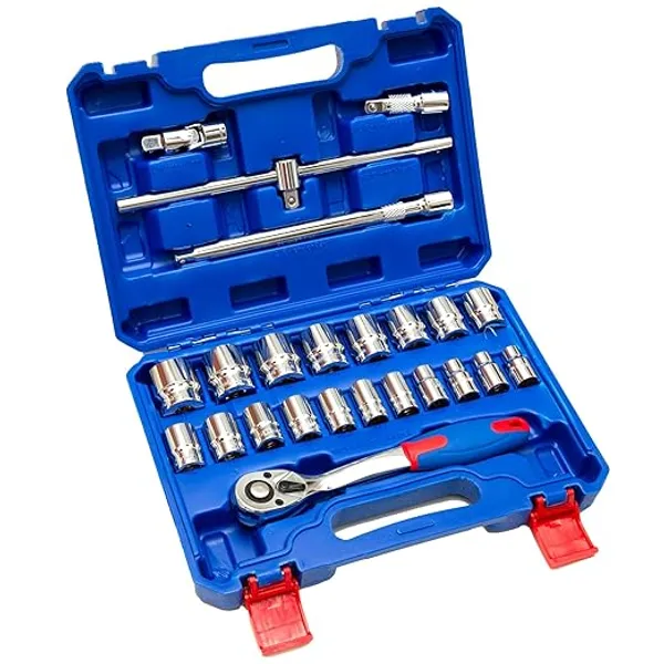 De_Neers_Socket_Set_1/2"_Sq._Drive_27_pc