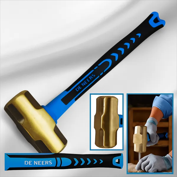 De_Neers_Brass_Hammer_with_Fibre_Glass_Hammer_450_gms