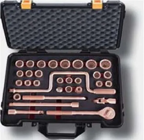 Non-Sparking_1/2"_Drive_Socket_Set_-_17_pc