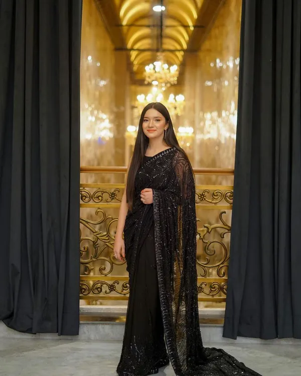 Beautiful_Embroidery_Sequins_Lace_Border_On_Saree_And_Heavy_Sequins_Work_Done_On_Saree