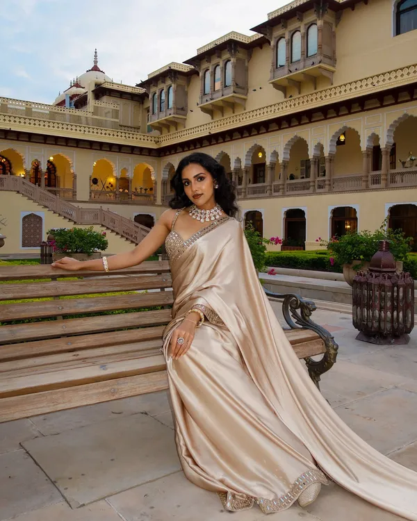 Japan_Satin_Silk_Saree_With_Real_Mirror_Work