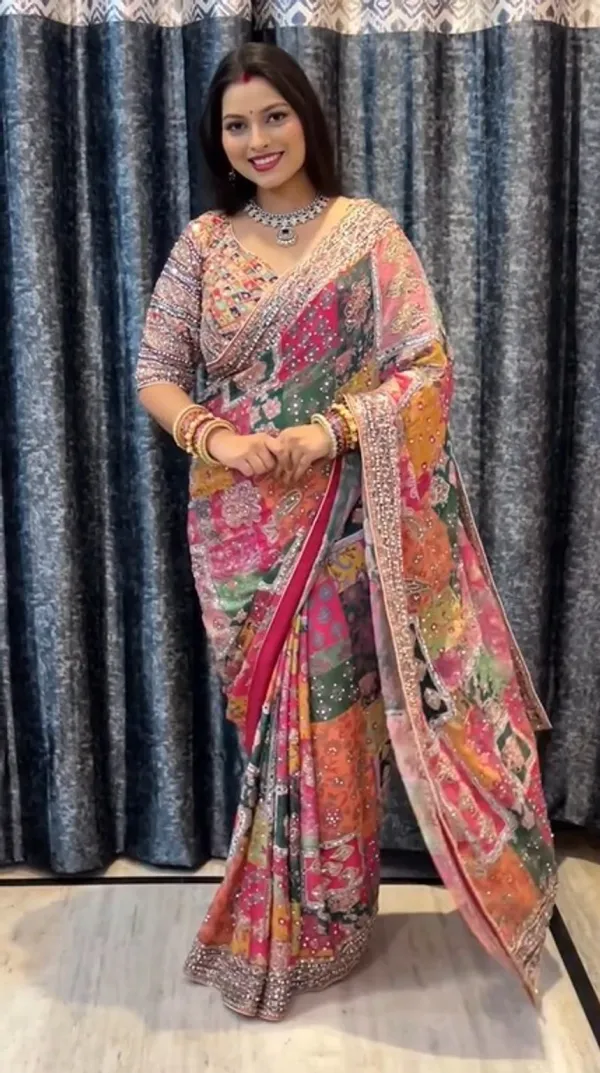 Multicolor_Crepe_Chinon_Saree_with_Heavy_Mirror_&_Hand_Embroidery_Work
