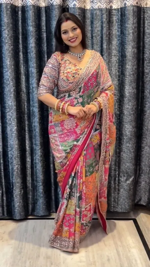 Multicolor_Crepe_Chinon_Saree_with_Heavy_Mirror_&_Hand_Embroidery_Work