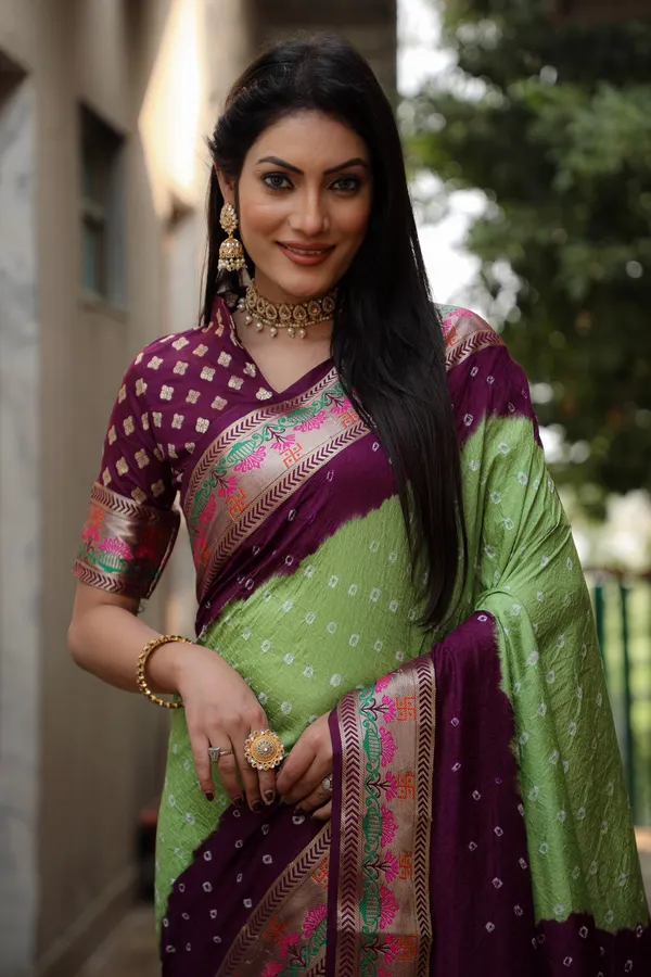 Original_Paithani_Bandhej_Pure_Bandhej_Silk_Saree