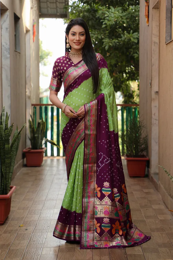 Original_Paithani_Bandhej_Pure_Bandhej_Silk_Saree