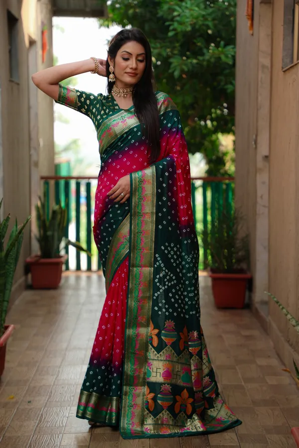 Original_Paithani_Bandhej_Pure_Bandhej_Silk_Saree