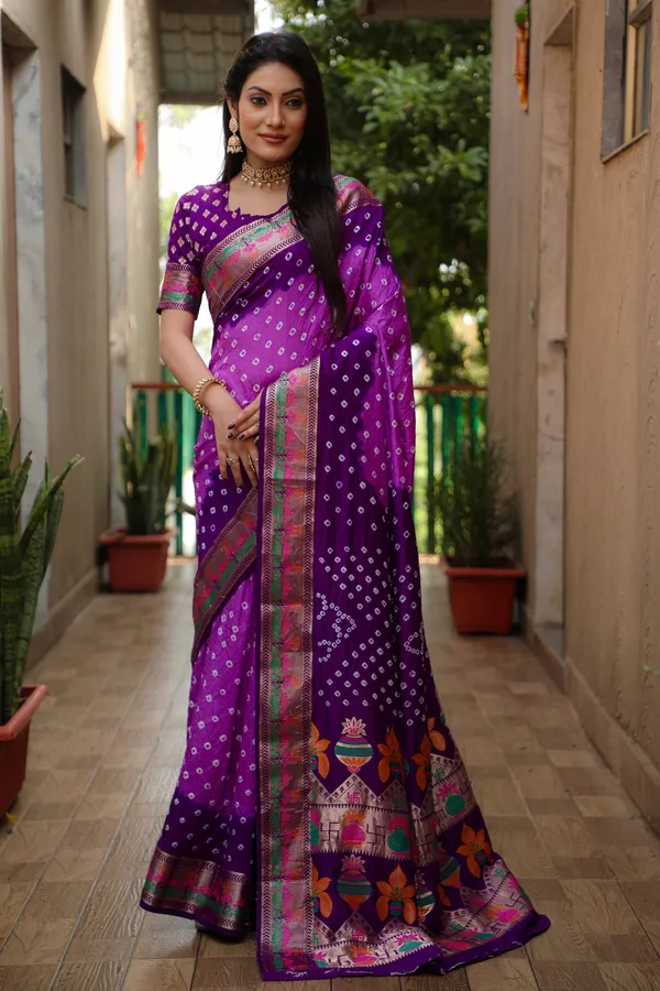 Original_Paithani_Bandhej_Pure_Bandhej_Silk_Saree