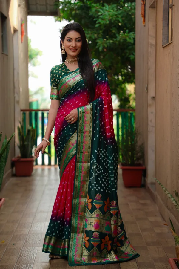 Original_Paithani_Bandhej_Pure_Bandhej_Silk_Saree