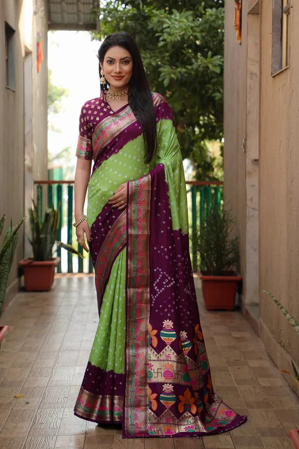 Original_Paithani_Bandhej_Pure_Bandhej_Silk_Saree