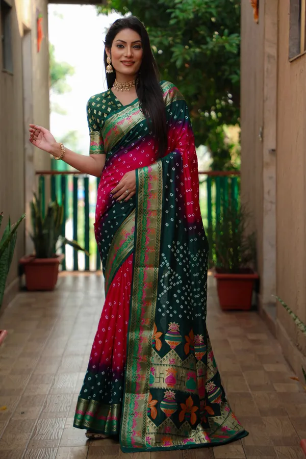 Original_Paithani_Bandhej_Pure_Bandhej_Silk_Saree