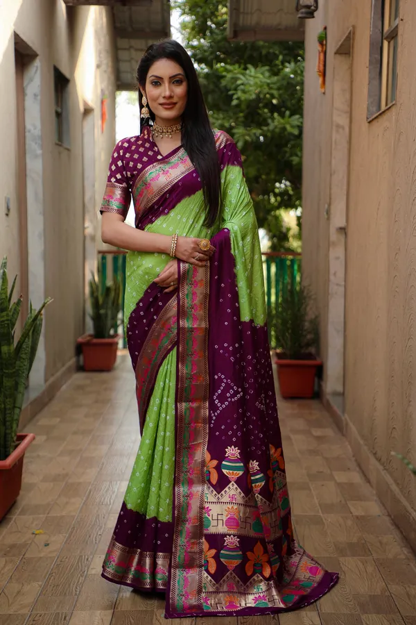 Original_Paithani_Bandhej_Pure_Bandhej_Silk_Saree