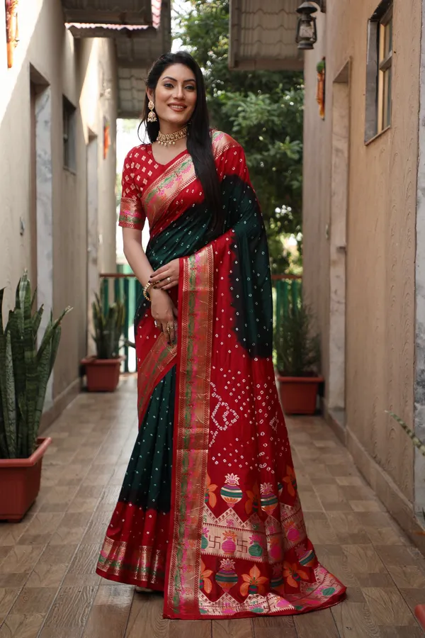 Original_Paithani_Bandhej_Pure_Bandhej_Silk_Saree