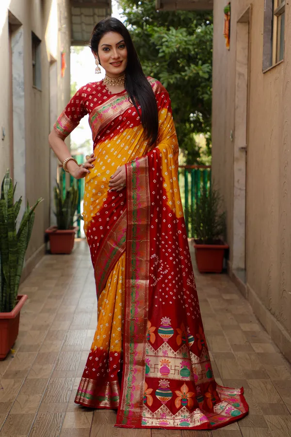 Original_Paithani_Bandhej_Pure_Bandhej_Silk_Saree