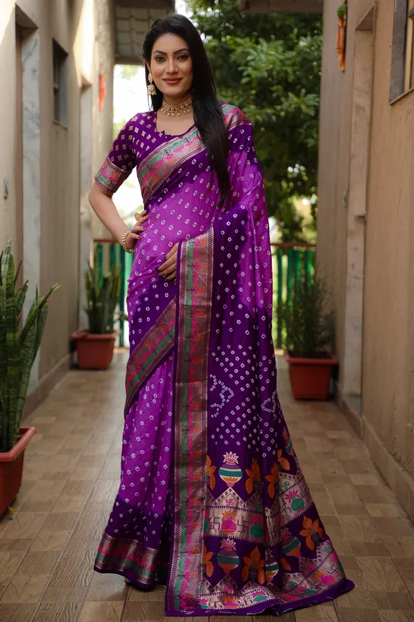 Original_Paithani_Bandhej_Pure_Bandhej_Silk_Saree