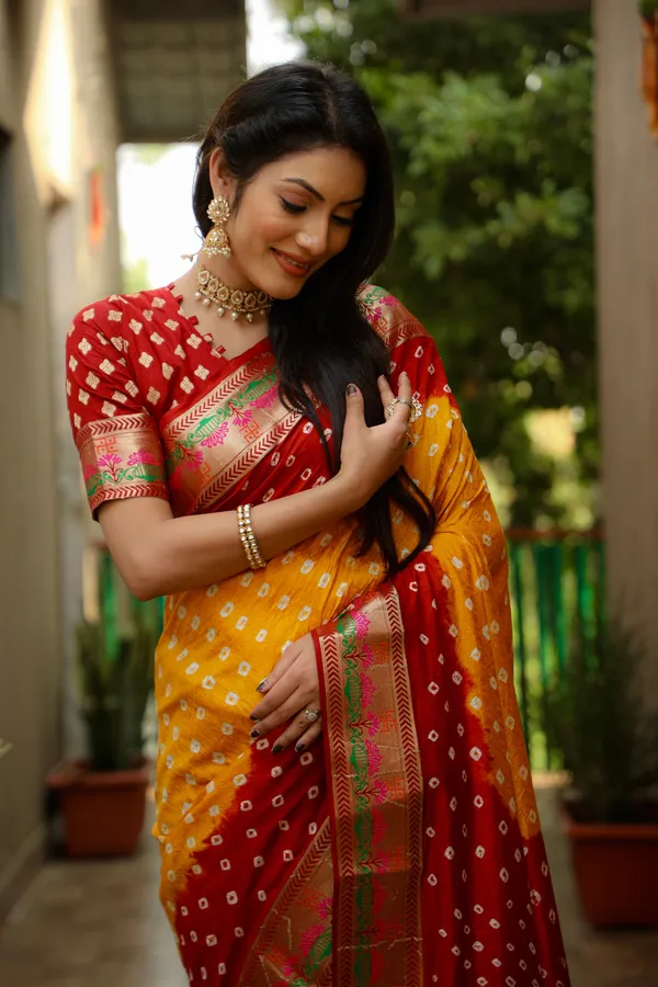 Original_Paithani_Bandhej_Pure_Bandhej_Silk_Saree