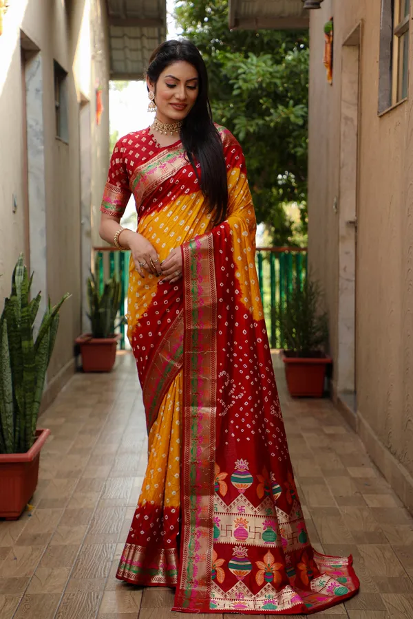 Original_Paithani_Bandhej_Pure_Bandhej_Silk_Saree