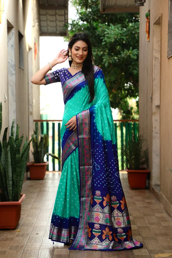 Original_Paithani_Bandhej_Pure_Bandhej_Silk_Saree