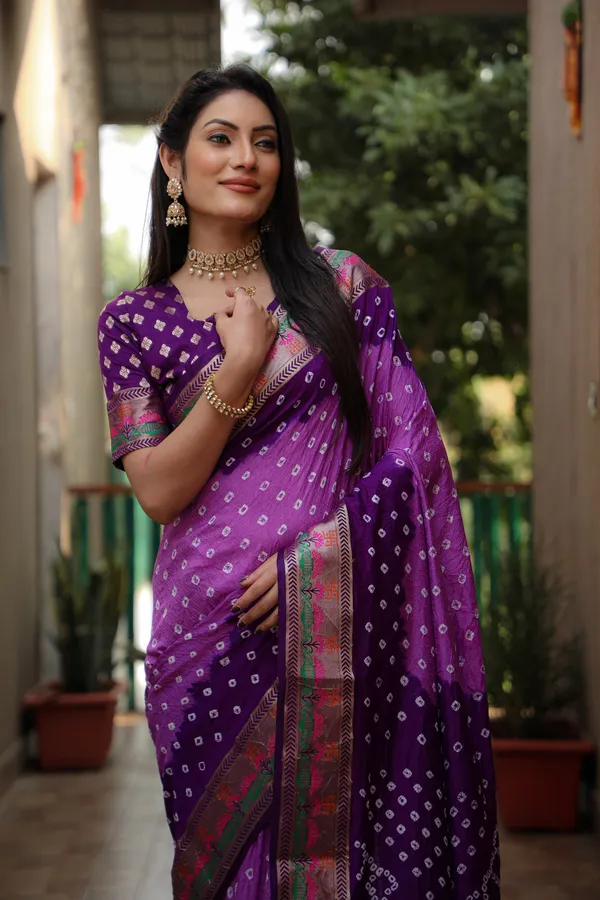 Original_Paithani_Bandhej_Pure_Bandhej_Silk_Saree