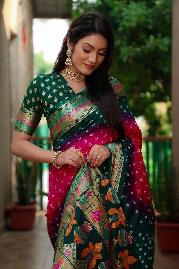 Original_Paithani_Bandhej_Pure_Bandhej_Silk_Saree
