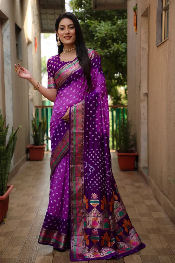 Original_Paithani_Bandhej_Pure_Bandhej_Silk_Saree