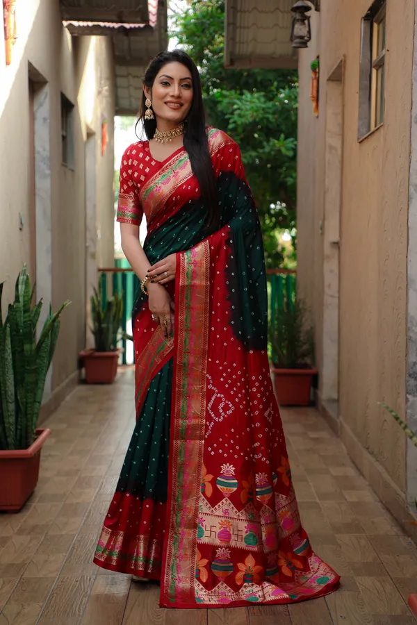 Original_Paithani_Bandhej_Pure_Bandhej_Silk_Saree