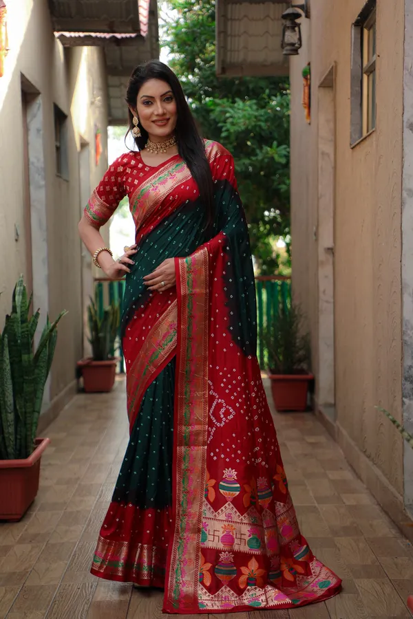Original_Paithani_Bandhej_Pure_Bandhej_Silk_Saree