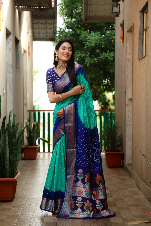 Original_Paithani_Bandhej_Pure_Bandhej_Silk_Saree