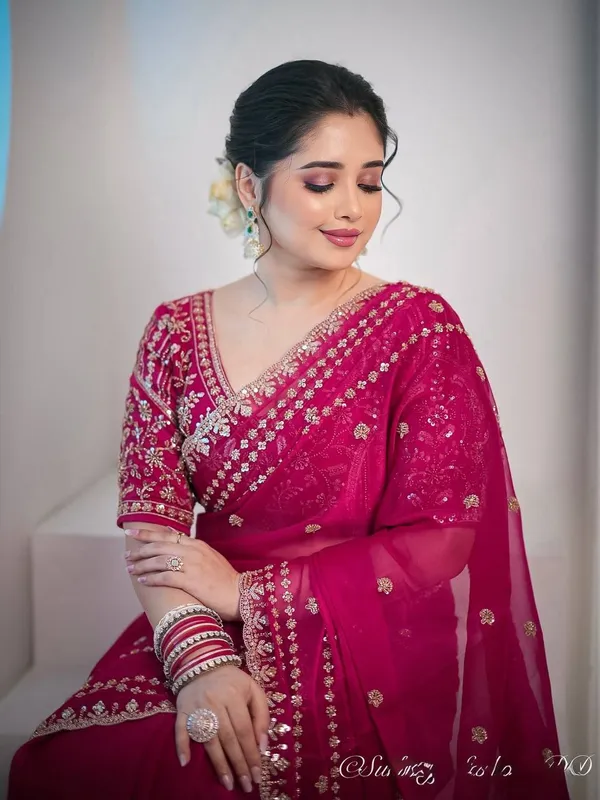 Princess_Pink_Designer_Soft_Space_Silk_Saree