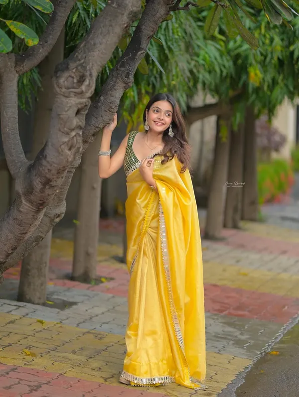 Pure_Fandi_Satin_Silk_Saree_with_Real_Mirror_Work_&_Embroidered_Blouse