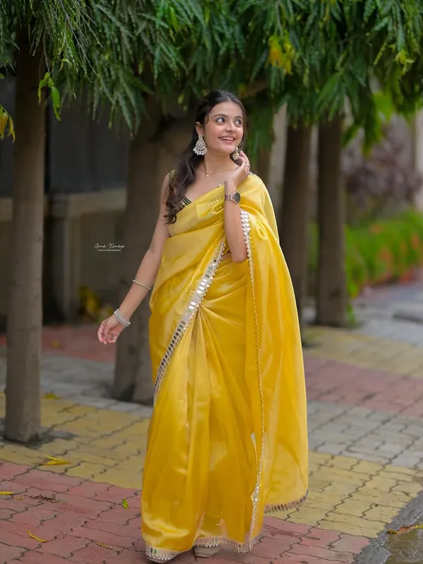 Pure_Fandi_Satin_Silk_Saree_with_Real_Mirror_Work_&_Embroidered_Blouse