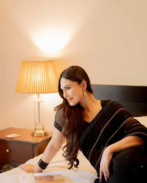 Beautiful_Black_Sequins_&_Multi_Embroidery_Work_Done_On_Saree