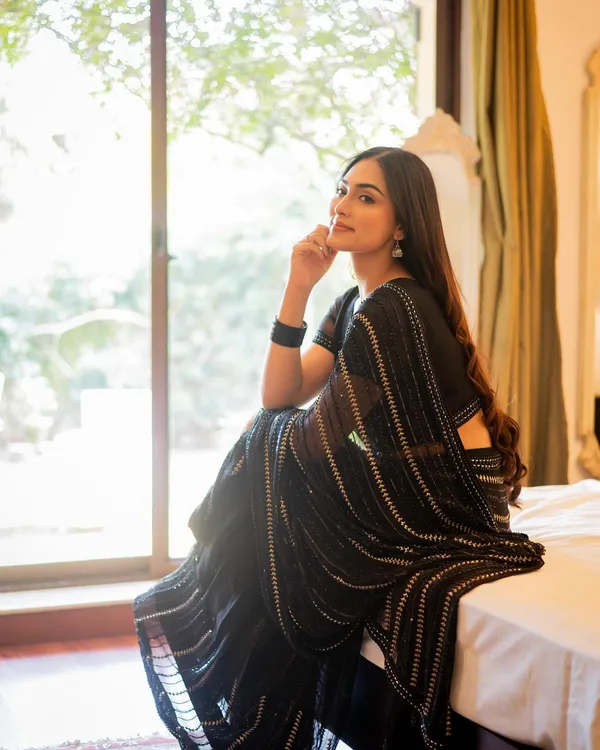 Beautiful_Black_Sequins_&_Multi_Embroidery_Work_Done_On_Saree